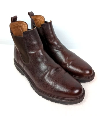 ALLEN EDMONDS Grafton 切尔西踝靴棕色 9.5 D 码 防水 — 第 1/4 张图片