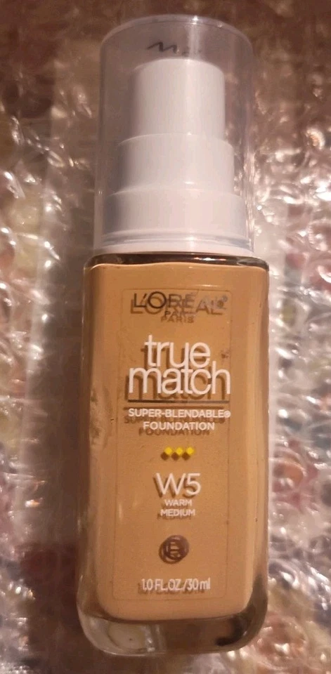 L'OREAL TRUE MATCH SUPER BLENDABLE FOUNDATION 1 FL OZ. W5 WARM MEDIUM - NEW - Image 1 of 1