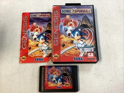 Sonic The Hedgehog Spinball / Pinball Genesis Cib Manual Tested F - Image 1 of 4