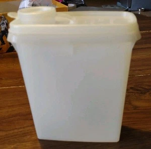 Tupperware #499-3 Vintage 32 Unzen Behälter aufbewahren und ausgießen 6 3/4 Zoll hoch - Bild 1 von 4