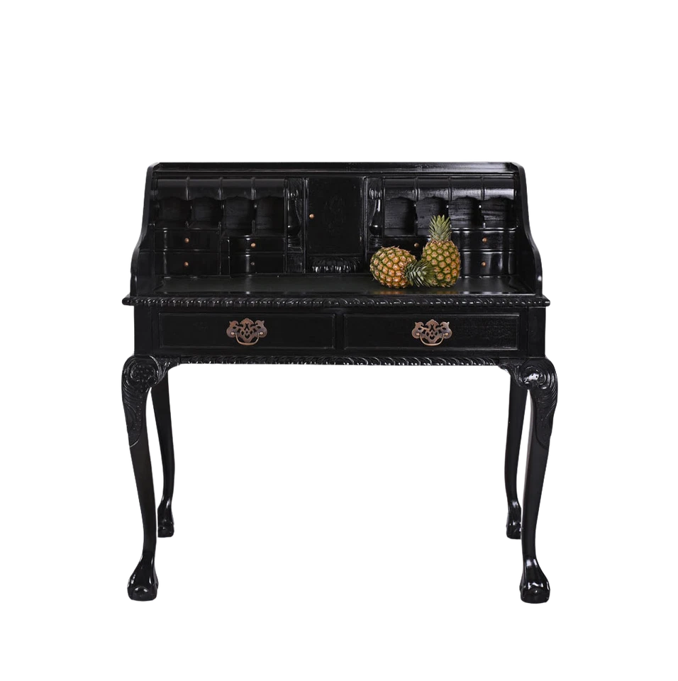 Damensekretär Antik Sekretär Bürotisch Schreibtisch Massivholz Schreibsekretär - Bild 1 von 4