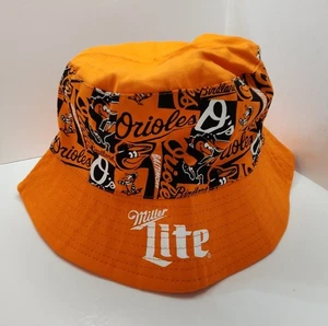 Baltimore Orioles Miller Lite Floppy Bucket Hat - SGA Stadium Giveaway Birdland - Picture 1 of 6
