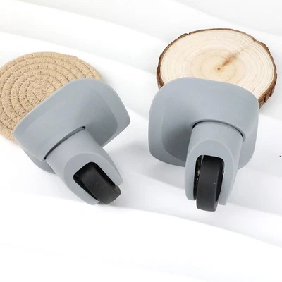 1 par de rodas de bagagem malas carrinho de reparo substituição borracha resistente ao desgaste - Imagem 1 de 4