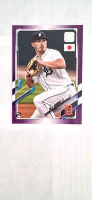 2021 Topps Japan Edition Purple Parallel - Beau Burrows - RC # 16 - SERIAL 02/50 - Image 1 of 4