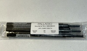 3 Sealed Palladio Dark Brown Brow Definer Pencil - Picture 1 of 6