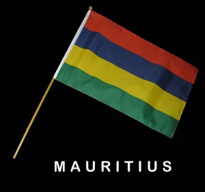 MAURITIUS Hand Waver Flag - 30x45cm - Picture 1 of 2