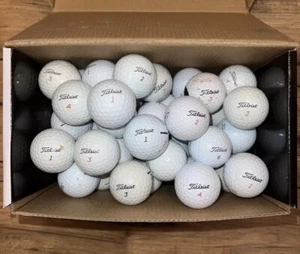 66 Titleist Pro V1X Golf Balls White AA-AAAAA Used And In Good Condition - Picture 1 of 2