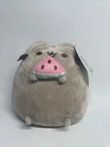 Pusheen PLUSH TOY Licensed snackable Grey Cat with Tail 16cm Sitting pose NEW! - Picture 1 of 3
