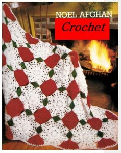 Noel Christmas Afghan Pattern in Crochet Vintage - Picture 1 of 1