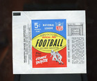 1967 Philadelphia Football Wax Pack Wrapper  | 5 Cent | Bookcovers
