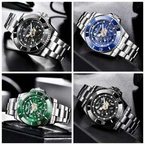 43mm Sapphire Glass skeleton dial Exhibition Back Automatic Waterproof Watch  - Picture 1 of 16