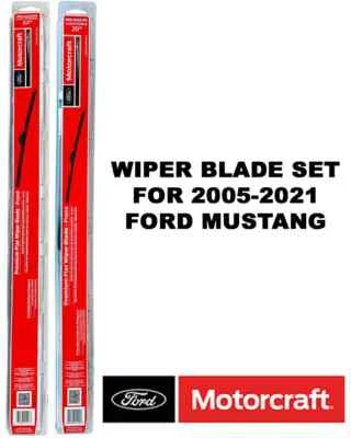 Juego de 2 limpiaparabrisas Motorcraft Premium originales OEM para Ford Mustang 2005-2021 Foto 1 de 2