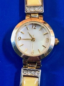Christian Benet Silver Tone Ladies Watch W Rhinestone Decorated Face & Band - Picture 1 of 8