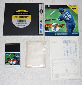 *Complete* NEC PC-Engine HuCard Game Power League 4 NTSC-J Japan Import - Picture 1 of 1