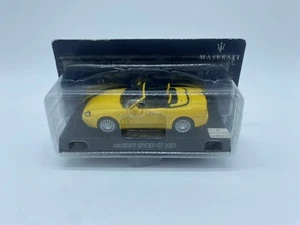 MODELLINO AUTO MASERATI SPYDER GT 2001 GIALLA - EDICOLA - SCALA 1:43 CON SCATOLA - Picture 1 of 2
