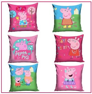 Peppa Pig Cushion Cover or Pillowcase 38 x 38 cm Various Designs