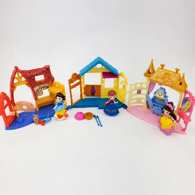 Disney Little Kingdom Snap In Dolls Lot Snow White, Frozen, Beauty & Beast 23 pc - Image 1 of 4