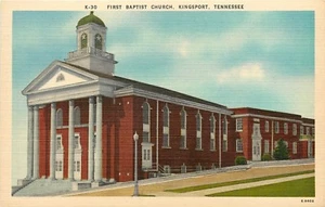 Postal Primera Iglesia Bautista Kingport Tennessee TN - Imagen 1 de 2