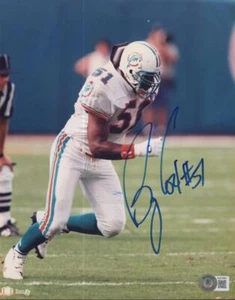 BRYAN COX DOLPHINS SIGNED AUTOGRAPHED 8X10 PHOTO BECKETT BJ070940 - Picture 1 of 2