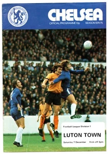 Chelsea v Luton Town 1974-1975 Division One 07/12/1974 - Picture 1 of 1