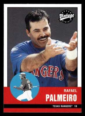2001 Upper Deck Vintage #81 Rafael Palmeiro Card Texas Rangers - Image 1 of 2