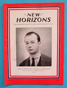 Vintage Airline Collectible PAN AMERICAN MAGAZINE NEW HORIZONS March 1943 VG+ - Picture 1 of 7