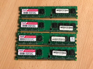 512MB Vdata DDR2-667 RAM PC2-5300U CL5 M2GVD5G3H3X10G1C5K Speicher Memory Module - Photo 1/2
