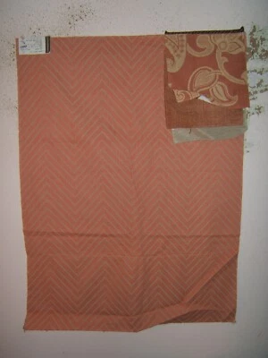 Lee Jofa Groundworks, Fuji Moderne, Chevron, 26.50" W X 36" L, Color Rust - Image 1 of 3