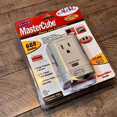 NIP Belkin (F5C594-TEL) 688 Joules MasterCube Phone Line Protection - Image 1 of 4