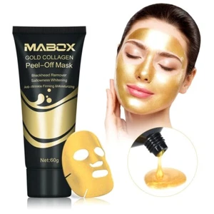 Whitening Firming Acne Remove Lifting 24K Gold Peel Masks Nose Deep Pore Facial  - Picture 1 of 6