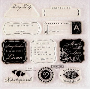 Close to My Heart CTMH Made with Love D1387 Stamp Set #13a - Picture 1 of 2