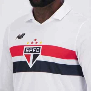 New Balance São Paulo 2024 Home Long Sleeves Jersey - FutFanatics New Original - Picture 1 of 5