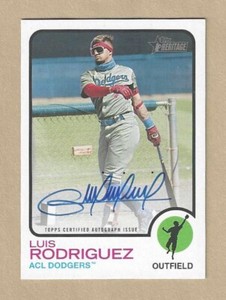 2022 Topps Heritage Minors LUIS RODRIGUEZ Image Variation #206 AUTO SP  37/50