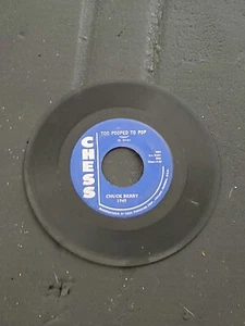 Chuck Berry 45RPM Too Pooped To Pop & Let It Rock Chess - Picture 1 of 2