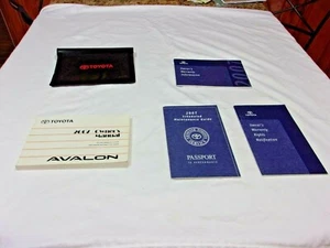 2007 TOYOTA AVALON OWNER MANUAL 4/PC SET & BLACK TOYOTA FACTORY CASE. OEM . - Bild 1 von 5