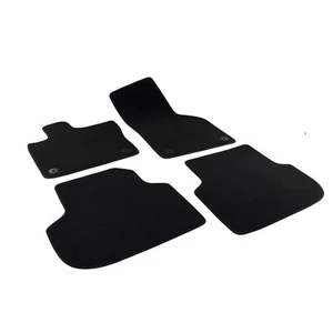 Fußmatten Satz Automatten vorne hinten VW Jetta 6 VI Velours Stoff schwarz grau - Imagen 1 de 4