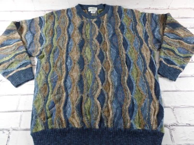 Suéter de Lana Para Hombres Vintage Norm Thompson 2XL Cuello Redondo XXL Texturizado 3D Italia Foto 1 de 4