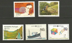 EUROPA CEPT 1983/89 Portugal Açores Madère 5 timbres neufs MNH /TR1672 - Picture 1 of 1