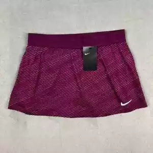 Nike Damen Nike Court Tennisrock Skort Burgund Größe L - Bild 1 von 3