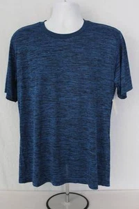 NEW Mens Silky Athletic Shirt Size XL Blue Active Wear Sports Fitness Running - Picture 1 of 2