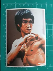 1975 SUPERSTARS PANINI Pop Stars MOVIE sticker Card BRUCE LEE KUNG FU - Picture 1 of 3