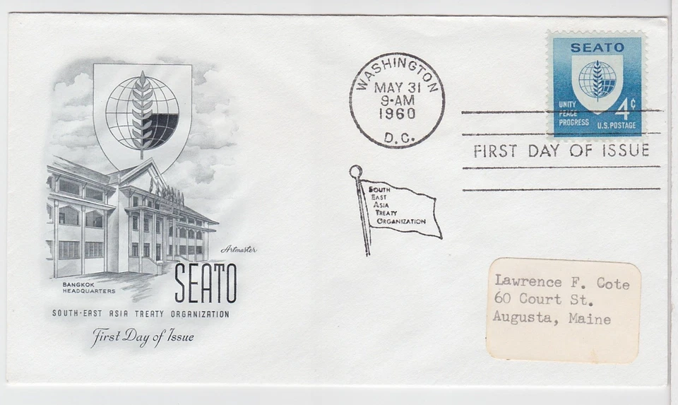 TurtlesTradingPost -  SEATO 1960 #1151  Artmaster FDC - Image 1 of 1