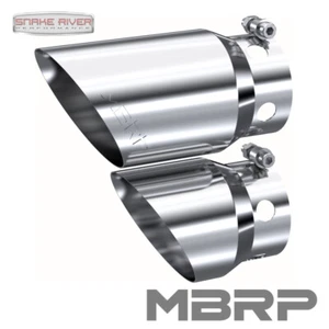 MBRP STAINLESS STEEL EXHAUST TIPS 2008-2022 FORD F250 F350 F450 SUPERDUTY DIESEL - Picture 1 of 4