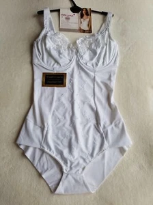 NEW EX M*S LIGHT CONTROL SUPER SOFT COMFORT EMBROIDERY UNDERWIRED BODY SIZE 34D - Picture 1 of 5