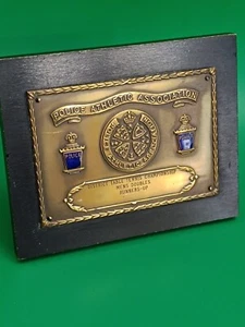 Vintage Police Althetic Association Table Tennis Runners Up Medal Plaque (B244) - Picture 1 of 13