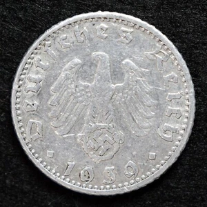 1939-D Germany Third-Reich 50 Reichspfennig VF (Munich) #5 - Picture 1 of 2