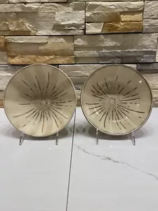 Pier 1 SANCTUARY Pattern Stoneware 7 7/8" Diameter Set Of 2 Soup/Pasta Bowls - Picture 1 of 8