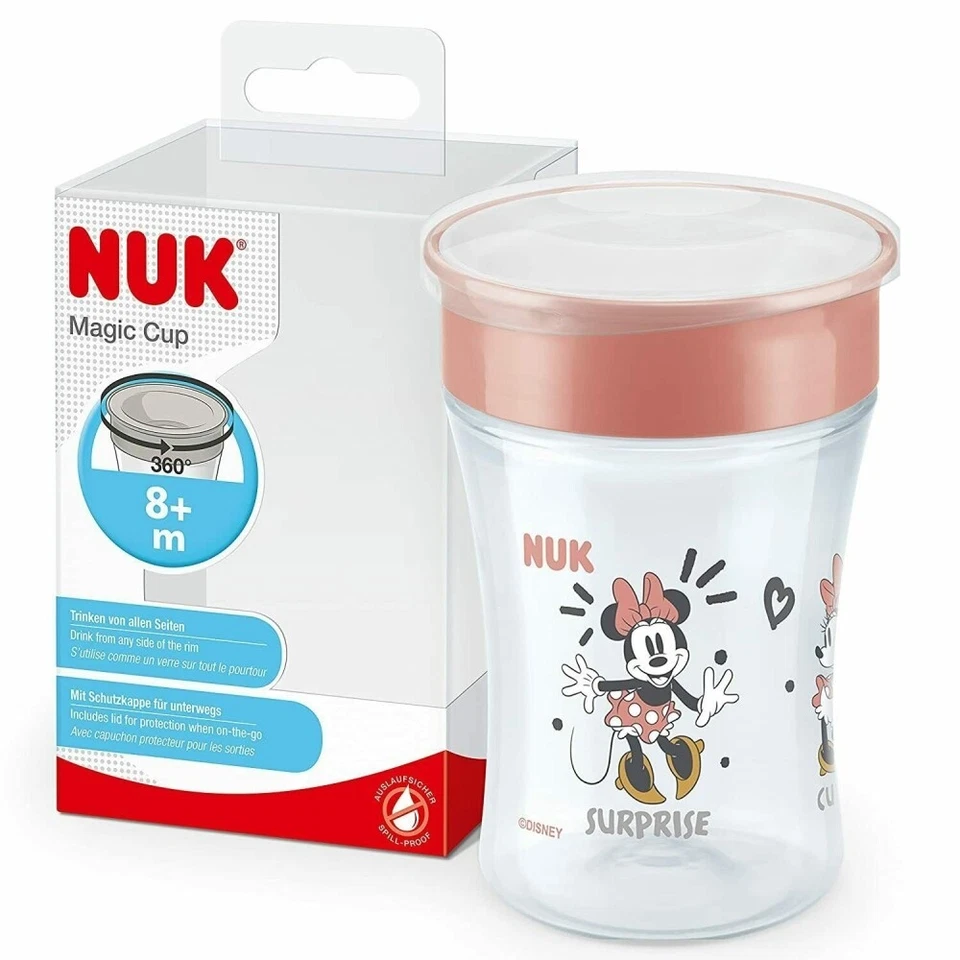 NUK Trinkbecher Disney Minnie Mouse magic Cup 230ml rot 10255622 (4008600405436)
