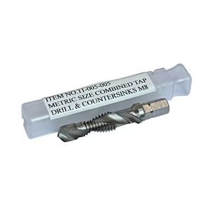 M8 X 1.25 TAP DRILL AND COUNTERSINK HSS DRILL BIT HEX DRIVE FROM RDGTOOLS - Picture 1 of 2