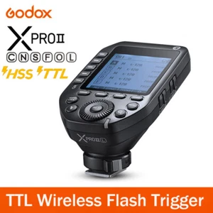 Godox XPRO II TTL HSS 2.4GHz Wireless Flash Trigger Transmitter for C/N/S/F/O/L - Picture 1 of 10
